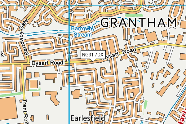 NG31 7DX map - OS VectorMap District (Ordnance Survey) NG31 7DX map - OS VectorMap District (Ordnance Survey)