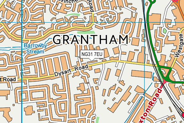 NG31 7EU map - OS VectorMap District (Ordnance Survey) NG31 7EU map - OS VectorMap District (Ordnance Survey)