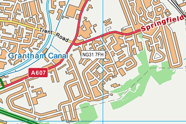 NG31 7FH map - OS VectorMap District (Ordnance Survey) NG31 7FH map - OS VectorMap District (Ordnance Survey)