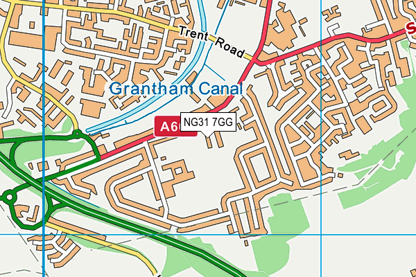 NG31 7GG map - OS VectorMap District (Ordnance Survey) NG31 7GG map - OS VectorMap District (Ordnance Survey)