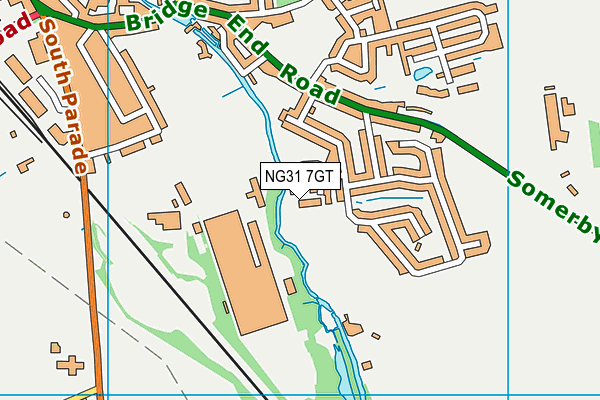 NG31 7GT map - OS VectorMap District (Ordnance Survey) NG31 7GT map - OS VectorMap District (Ordnance Survey)