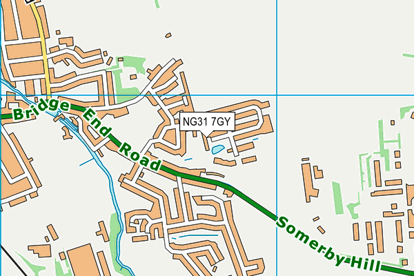 NG31 7GY map - OS VectorMap District (Ordnance Survey) NG31 7GY map - OS VectorMap District (Ordnance Survey)