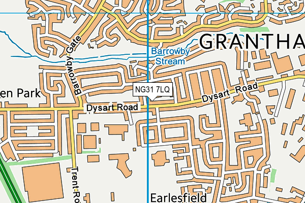 NG31 7LQ map - OS VectorMap District (Ordnance Survey) NG31 7LQ map - OS VectorMap District (Ordnance Survey)