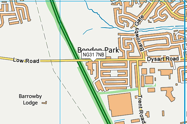 NG31 7NB map - OS VectorMap District (Ordnance Survey) NG31 7NB map - OS VectorMap District (Ordnance Survey)