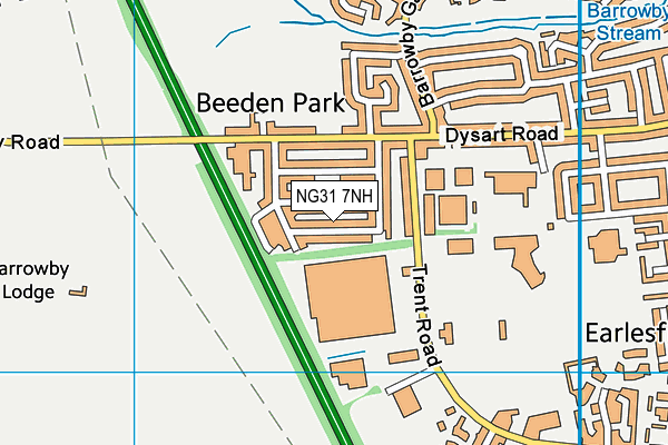NG31 7NH map - OS VectorMap District (Ordnance Survey) NG31 7NH map - OS VectorMap District (Ordnance Survey)