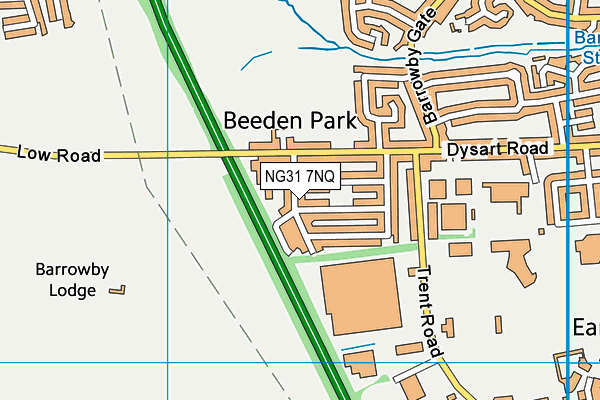 NG31 7NQ map - OS VectorMap District (Ordnance Survey) NG31 7NQ map - OS VectorMap District (Ordnance Survey)