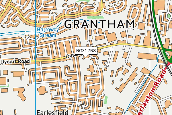 NG31 7NS map - OS VectorMap District (Ordnance Survey) NG31 7NS map - OS VectorMap District (Ordnance Survey)