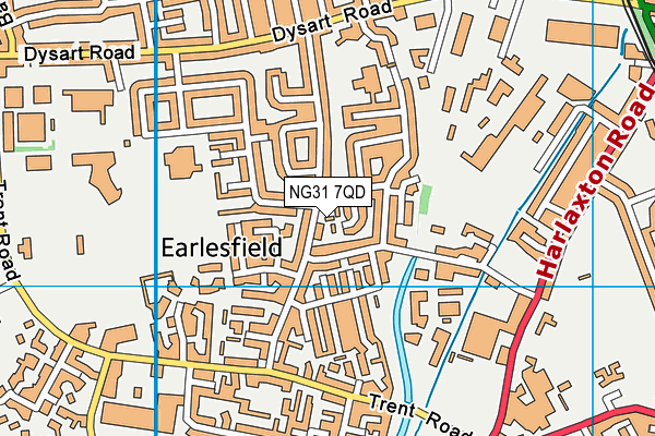 NG31 7QD map - OS VectorMap District (Ordnance Survey) NG31 7QD map - OS VectorMap District (Ordnance Survey)