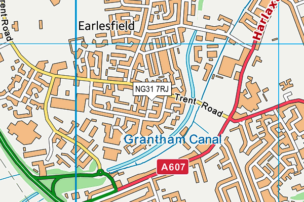NG31 7RJ map - OS VectorMap District (Ordnance Survey) NG31 7RJ map - OS VectorMap District (Ordnance Survey)
