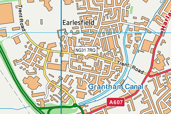 NG31 7RQ map - OS VectorMap District (Ordnance Survey)