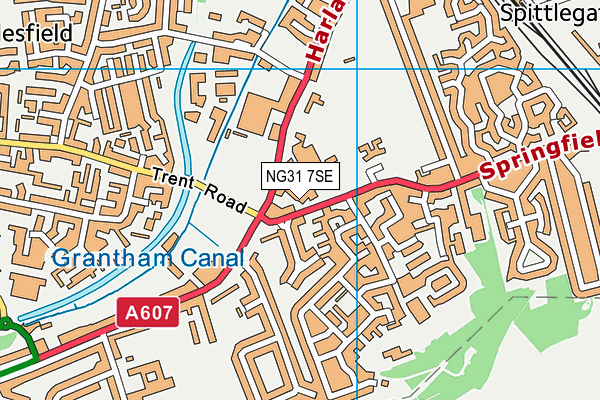 NG31 7SE map - OS VectorMap District (Ordnance Survey) NG31 7SE map - OS VectorMap District (Ordnance Survey)