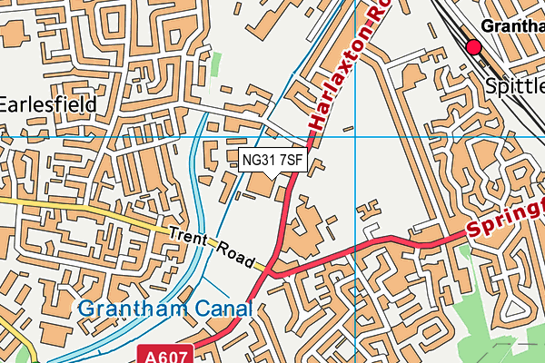 NG31 7SF map - OS VectorMap District (Ordnance Survey) NG31 7SF map - OS VectorMap District (Ordnance Survey)