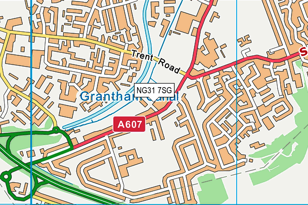NG31 7SG map - OS VectorMap District (Ordnance Survey) NG31 7SG map - OS VectorMap District (Ordnance Survey)