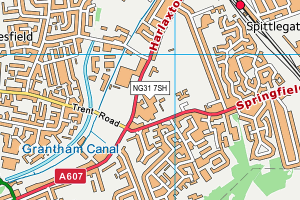 NG31 7SH map - OS VectorMap District (Ordnance Survey) NG31 7SH map - OS VectorMap District (Ordnance Survey)