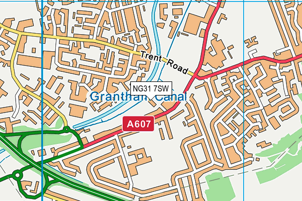 NG31 7SW map - OS VectorMap District (Ordnance Survey) NG31 7SW map - OS VectorMap District (Ordnance Survey)