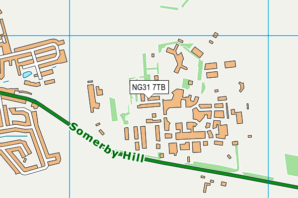 NG31 7TB map - OS VectorMap District (Ordnance Survey) NG31 7TB map - OS VectorMap District (Ordnance Survey)