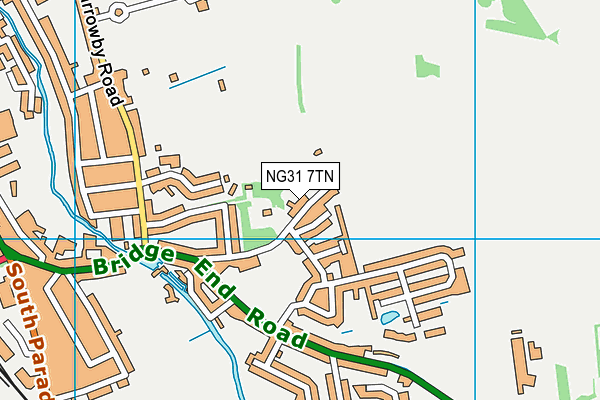 NG31 7TN map - OS VectorMap District (Ordnance Survey) NG31 7TN map - OS VectorMap District (Ordnance Survey)