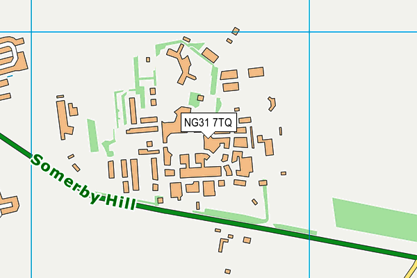 NG31 7TQ map - OS VectorMap District (Ordnance Survey) NG31 7TQ map - OS VectorMap District (Ordnance Survey)