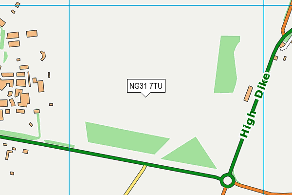 NG31 7TU map - OS VectorMap District (Ordnance Survey) NG31 7TU map - OS VectorMap District (Ordnance Survey)