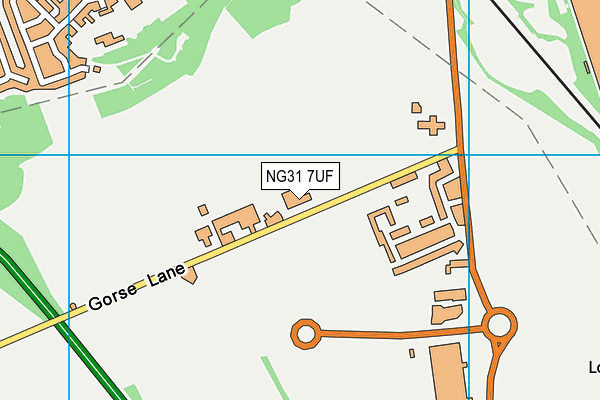 NG31 7UF map - OS VectorMap District (Ordnance Survey) NG31 7UF map - OS VectorMap District (Ordnance Survey)