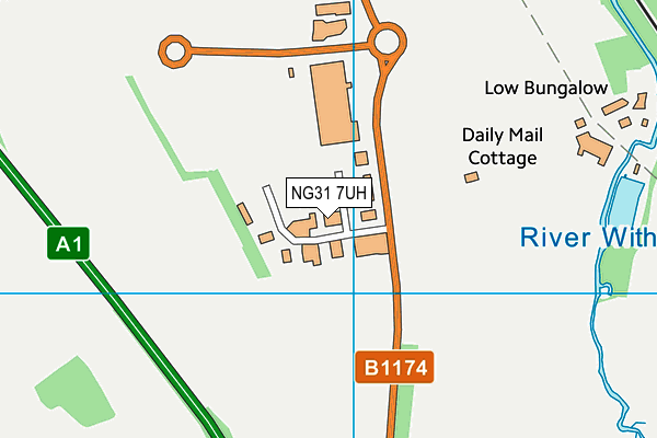 NG31 7UH map - OS VectorMap District (Ordnance Survey) NG31 7UH map - OS VectorMap District (Ordnance Survey)