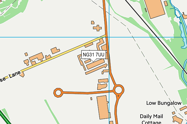 NG31 7UU map - OS VectorMap District (Ordnance Survey) NG31 7UU map - OS VectorMap District (Ordnance Survey)