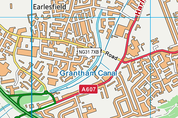NG31 7XB map - OS VectorMap District (Ordnance Survey) NG31 7XB map - OS VectorMap District (Ordnance Survey)