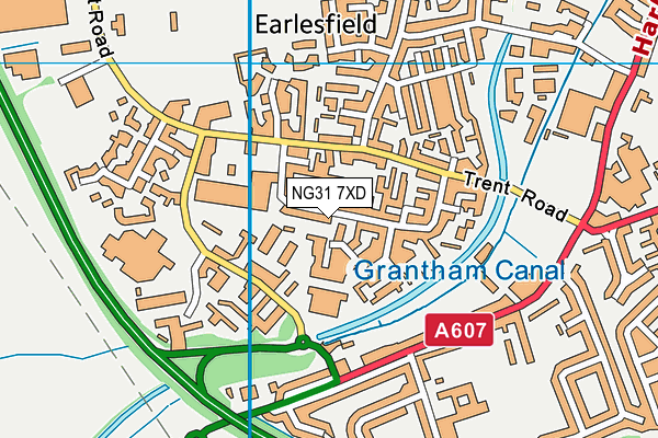 NG31 7XD map - OS VectorMap District (Ordnance Survey) NG31 7XD map - OS VectorMap District (Ordnance Survey)