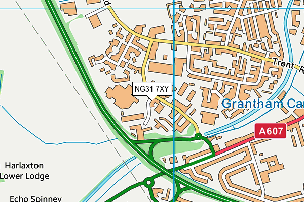 NG31 7XY map - OS VectorMap District (Ordnance Survey) NG31 7XY map - OS VectorMap District (Ordnance Survey)