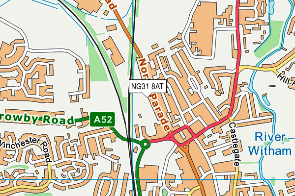 NG31 8AT map - OS VectorMap District (Ordnance Survey) NG31 8AT map - OS VectorMap District (Ordnance Survey)