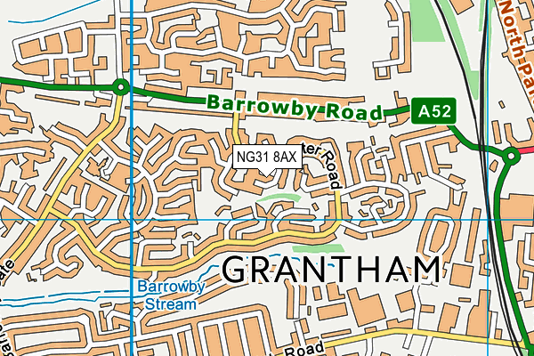 NG31 8AX map - OS VectorMap District (Ordnance Survey) NG31 8AX map - OS VectorMap District (Ordnance Survey)