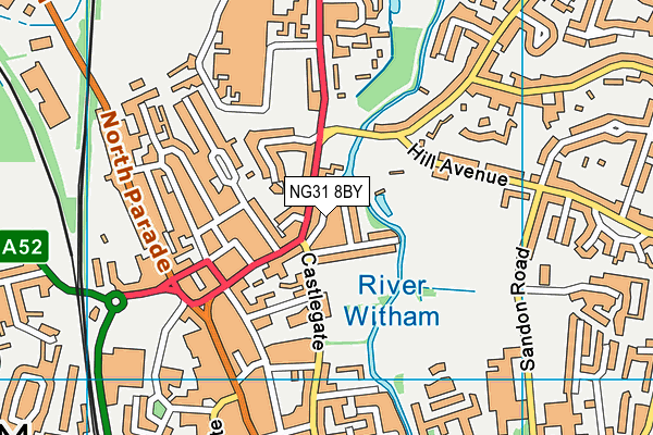 NG31 8BY map - OS VectorMap District (Ordnance Survey) NG31 8BY map - OS VectorMap District (Ordnance Survey)