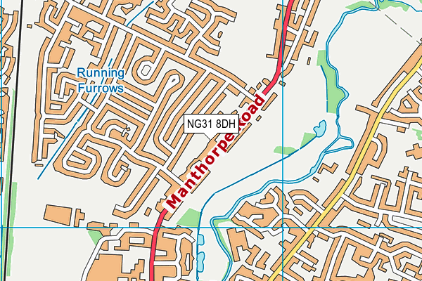 NG31 8DH map - OS VectorMap District (Ordnance Survey) NG31 8DH map - OS VectorMap District (Ordnance Survey)