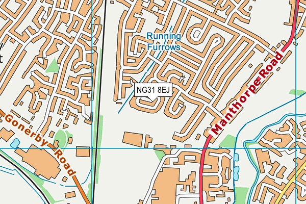 NG31 8EJ map - OS VectorMap District (Ordnance Survey) NG31 8EJ map - OS VectorMap District (Ordnance Survey)