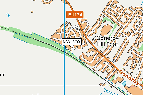 NG31 8GQ map - OS VectorMap District (Ordnance Survey) NG31 8GQ map - OS VectorMap District (Ordnance Survey)