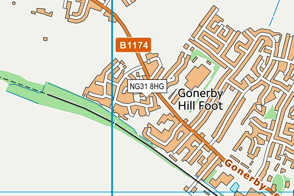 NG31 8HG map - OS VectorMap District (Ordnance Survey) NG31 8HG map - OS VectorMap District (Ordnance Survey)