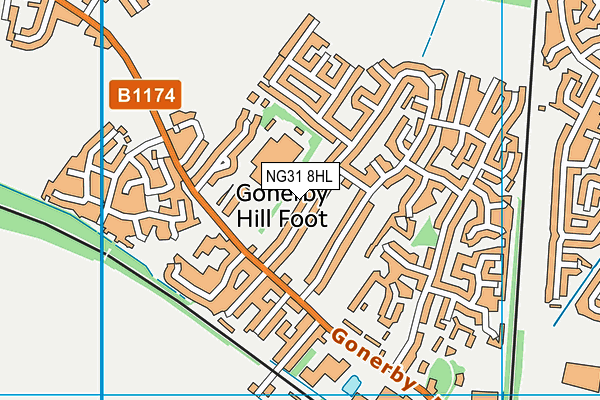 NG31 8HL map - OS VectorMap District (Ordnance Survey) NG31 8HL map - OS VectorMap District (Ordnance Survey)