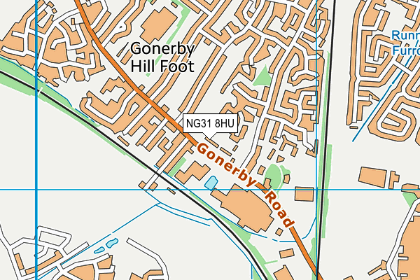 NG31 8HU map - OS VectorMap District (Ordnance Survey) NG31 8HU map - OS VectorMap District (Ordnance Survey)