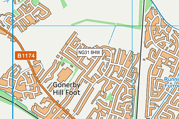 NG31 8HW map - OS VectorMap District (Ordnance Survey) NG31 8HW map - OS VectorMap District (Ordnance Survey)