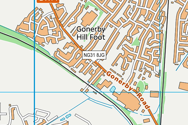 NG31 8JG map - OS VectorMap District (Ordnance Survey) NG31 8JG map - OS VectorMap District (Ordnance Survey)