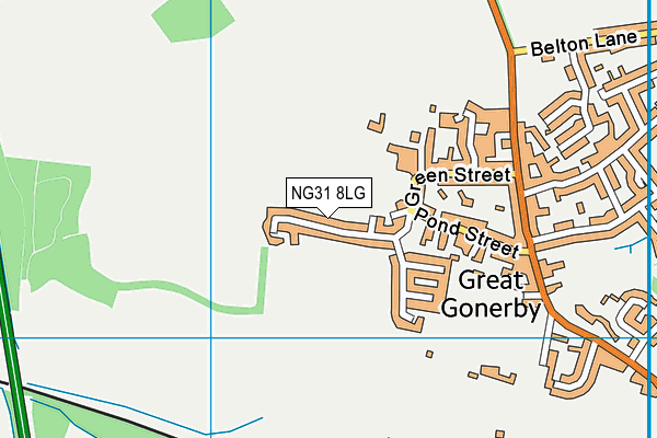 NG31 8LG map - OS VectorMap District (Ordnance Survey) NG31 8LG map - OS VectorMap District (Ordnance Survey)