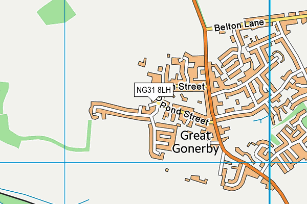 NG31 8LH map - OS VectorMap District (Ordnance Survey) NG31 8LH map - OS VectorMap District (Ordnance Survey)