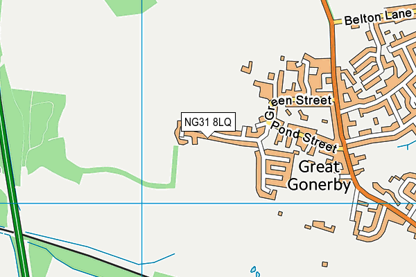 NG31 8LQ map - OS VectorMap District (Ordnance Survey) NG31 8LQ map - OS VectorMap District (Ordnance Survey)