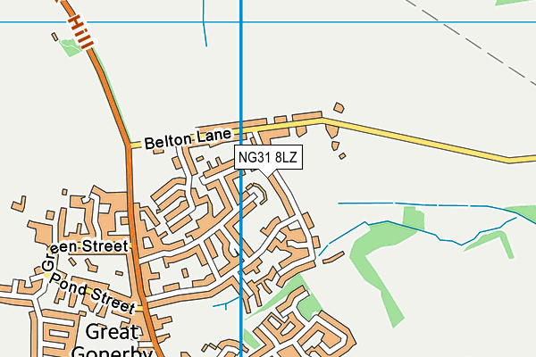 NG31 8LZ map - OS VectorMap District (Ordnance Survey) NG31 8LZ map - OS VectorMap District (Ordnance Survey)