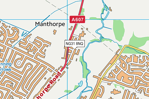 NG31 8NQ map - OS VectorMap District (Ordnance Survey) NG31 8NQ map - OS VectorMap District (Ordnance Survey)