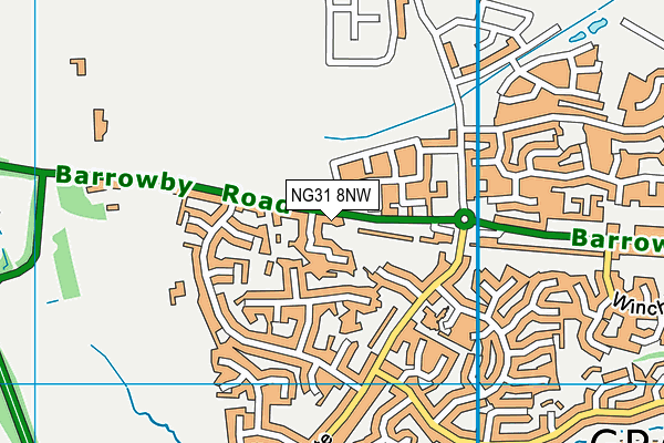 NG31 8NW map - OS VectorMap District (Ordnance Survey) NG31 8NW map - OS VectorMap District (Ordnance Survey)
