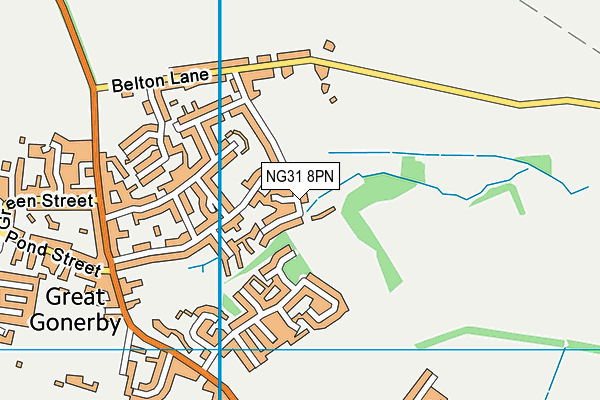 NG31 8PN map - OS VectorMap District (Ordnance Survey) NG31 8PN map - OS VectorMap District (Ordnance Survey)