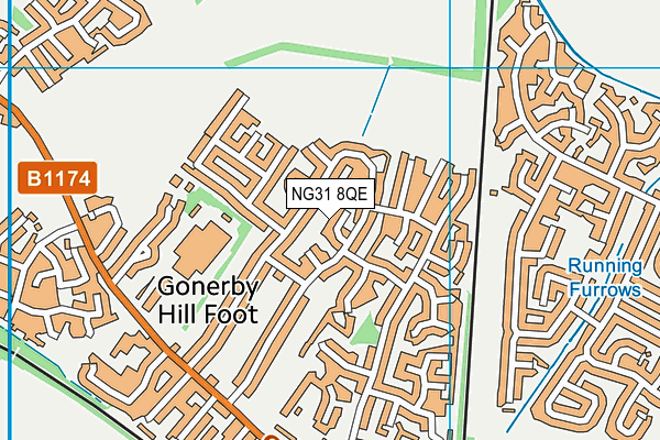 NG31 8QE map - OS VectorMap District (Ordnance Survey) NG31 8QE map - OS VectorMap District (Ordnance Survey)