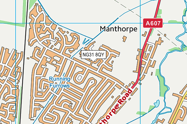 NG31 8QY map - OS VectorMap District (Ordnance Survey) NG31 8QY map - OS VectorMap District (Ordnance Survey)