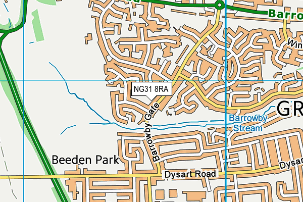 NG31 8RA map - OS VectorMap District (Ordnance Survey) NG31 8RA map - OS VectorMap District (Ordnance Survey)